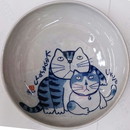 やんちゃ猫シリーズ・大皿・2匹